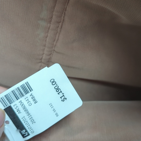 Bronx & Banco Megan Mint Green Nude Floral Lace Dress Gown L - Picture 10 of 13